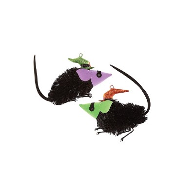 Gallerie II Rats with  Hats Halloween Christmas Xmas Ornament A/2