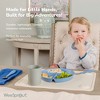 WeeSprout Divided Bamboo Plates for Kids, Made with Food Grade Natural Bamboo, Set of 4 - 3 of 4