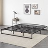 Homhougo 10 Inch Metal Platform King Size Bed Frame Low Profile with Sturdy Steel Slats Support Black - 4 of 4