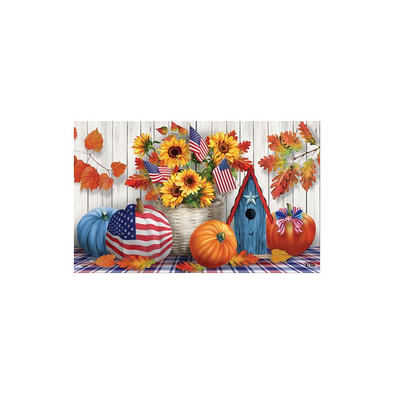 American Autumn Fall Fall Doormat 18" x 30" Indoor Outdoor Briarwood Lane, 3 of 6