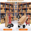 3-in-1 Heavy Duty Foldable Convertible Hand Truck with Wheels, 800 lbs Capacity Dolly Cart for Moving, Shopping, Travel - 3 of 4