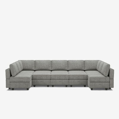 Belffin Modular Terry Sleeper Sofa with Storage Seat (12 Seats + 11 Sides)