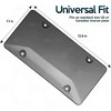 Zone Tech Clear Smoked License Plate Cover Frame Shields - 2-Pack Novelty/License Plate Clear Smoked Bubble Shields - 3 of 4