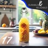 Nevlers 17 oz Dotted Round Swing Top Glass Bottle Set - 4 of 4