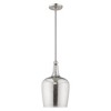 Livex Lighting Art Glass 1 - Light Pendant in  Brushed Nickel - 2 of 2
