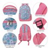 Reinforced and Water Resistant Padded Laptop School Backpack and Insulated Soft Cooler Lunch Bag Set, Starburst Pink - 2 of 3