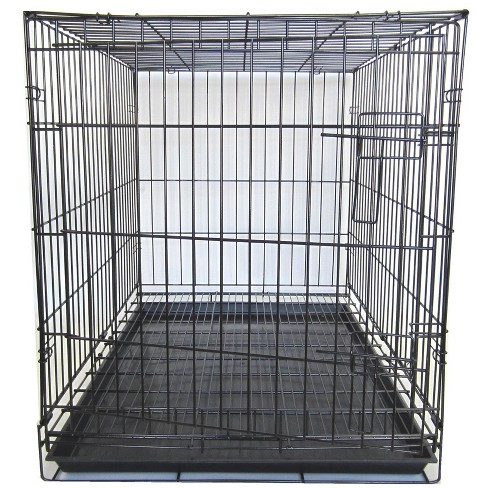 YML 36-Inch Dog Kennel Cage with Wire Bottom Grate and Plastic Tray Black - image 1 of 1