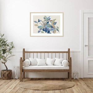 Amanti Art Retro Flowers by Asia Jensen Wood Framed Wall Art Print - 1 of 4