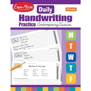 Daily Handwriting Practice: Contemporary Cursive, Kindergarten - Grade 6 Teacher Edition - by  Evan-Moor Educational Publishers (Paperback) - 1 of 1