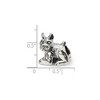 Black Bow Jewelry Sterling Silver Boxer Bead Charm - 3 of 4