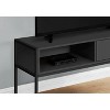 Monarch Specialties Tv Stand 48 Inch Console Media Entertainment Center Storage Drawer Living Room Bedroom Laminate Metal Black Contemporary Modern - 3 of 4