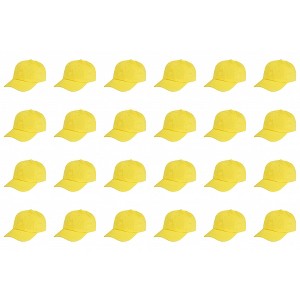 24 Pack Bulk Cotton Dad Hats Ideal for Events Teams or Printing Projects - 1 of 4