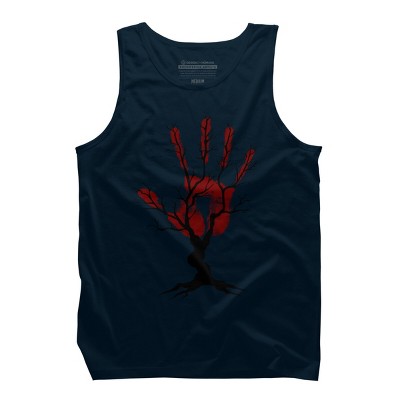 Men's Design By Humans Halloween Tree By aisenArt Tank Top