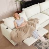 WJSHome 116''Oversized Cloud Couch Modular Sectional Reclining Couches for Living Room, 3 Seat with Power Recliner Sofa - 3 of 4