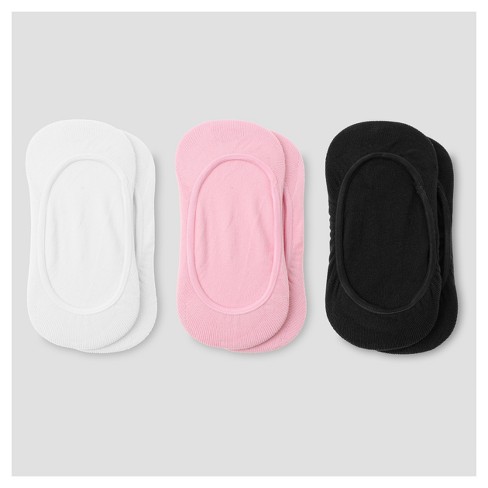 Girls' 3pk Liner Socks - Cat & Jack™ Colors May Vary S
