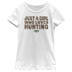 Girl's Mossy Oak Just a Girl Who Loves Hunting T-Shirt - 1 of 4