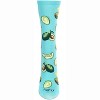 Memoi Women's Avocado Bamboo Crew Socks Capri Breeze 9-11 - 2 of 3