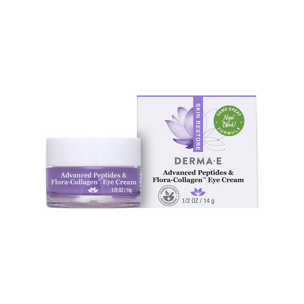 derma e Advanced Peptides & Collagen Eye Cream - 0.5oz