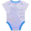 Sesame Street Boy's 2-Pack Cookie Monster Short Sleeve Baby Bodysuit Creeper and Jogger Pant Set - Size 6-9 Months - 3 of 4
