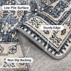 Abynow Medallion Diamond Distressed Rustic Indoor Area Rug - 3 of 4