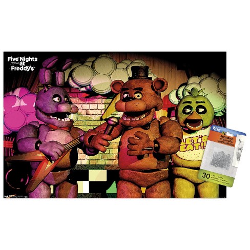 Trends International Five Nights at Freddy's Movie - Foxy One Sheet Wall  Poster, 14.72 x 22.37, Premium Poster & Push Pin Bundle