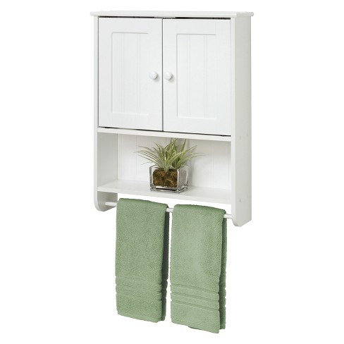 Country Cottage Wall Cabinet White Wood Zenna Home Target