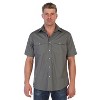 Gioberti Men's Casual Western Solid Short Sleeve Shirt With Pearl Snaps - 2 of 4