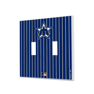 MLB Cooperstown West Teams Pinstripe Hidden-Screw Light Switch Plate for Double Toggle - 1 of 4