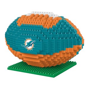 Forever Collectibles Miami Dolphins NFL BRXLZ Football 704-Piece