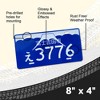 MaseiKar Fujiyoshida City, E3776 Rare Collectible Japanese License Plate Set - Retro Car Accessories - 3 of 4