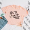 Simply Sage Market Women's Eat Sleep Garden Repeat Short Sleeve Relaxed Fit Cropped Tee - 3 of 4