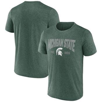 NCAA Michigan State Spartans Men's Heather Poly T-Shirt