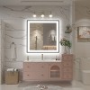 Apmir Super Bright Front & Back LED Lighted Anti-Fog Aluminum Alloy Framed Tempered Glass Bathroom/Vanity Mirror with ETL & 3-Year Warranty - 2 of 4