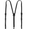 CTM Women's Coated Leather 1/2 Inch Clip-End Suspenders - 4 of 4