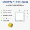 Avery Printable Square Cards, Gold Dots with Blue Border, 2" x 2", Matte White Square Cards, Laser/Inkjet, 120ct, Great for Business Cards - 2 of 4