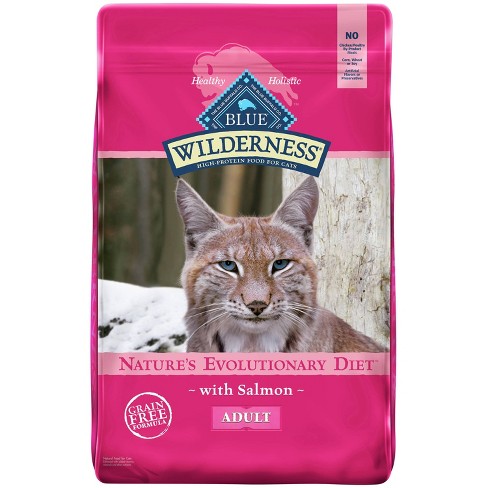 Blue Buffalo Wilderness High Protein Natural Adult Dry Cat Food with Salmon  - 9.5lbs