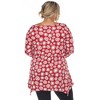 Plus Size Printed Geometric Tunic Top - White Mark - 3 of 4