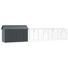 vidaXL Bird Cage Anthracite 416.5 x 103 x 142 cm Galvanized steel - 2 of 4