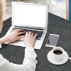 Large Felt Desk Mat,47.2"x 23.6",Non-Slip Desk Pad for Office and Home,120x60cm Full Table Mouse Pad,Keyboard Mats for Desk - 3 of 4