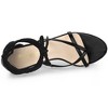 Allegra K Women's Flip Flops Chunky Heel Lace Up Heels Thong Sandals - 4 of 4