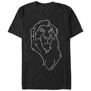 Men's Lion King Scar Sketch T-Shirt - 1 of 4