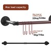 Artloge 2PCS Detachable Pipe Clothes Rack Heavy Duty Garment Shelf Wall Mounted Industrial Garment Bar Hanging Rod with Hooks - 4 of 4