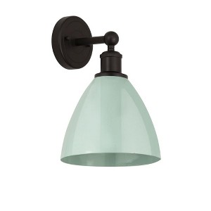Plymouth Dome - 1 Light Wall Sconce In Industrial Style-10.75 Inches Tall and 7.5 Inches Wide - 1 of 1