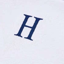 h - white