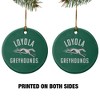 Loyola University Maryland Greyhounds Logo Porcelain Holiday Christmas Tree Ornament - 2 of 4