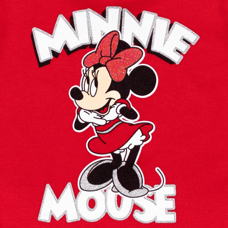 Disney Minnie Mouse Mickey Goofy Donald Duck Daisy Girls Pullover Hoodie Little Kid to Big, 4 of 8