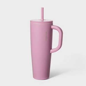 40 fl oz Stainless Steel Tumbler with Straw Pink - All In Motion