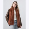 Anna-Kaci Women’s Cable Knit Scarf with Soft Textured Wool-Blend Yarn and Classic Ribbed Edges - 2 of 2