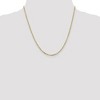 Black Bow Jewelry 2.2mm 10k Yellow Gold Solid Diamond Cut Cable Chain Necklace - 2 of 4