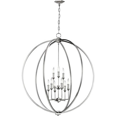 Feiss Corrine 36" Wide Polished Nickel 9-Light Orb Pendant Light